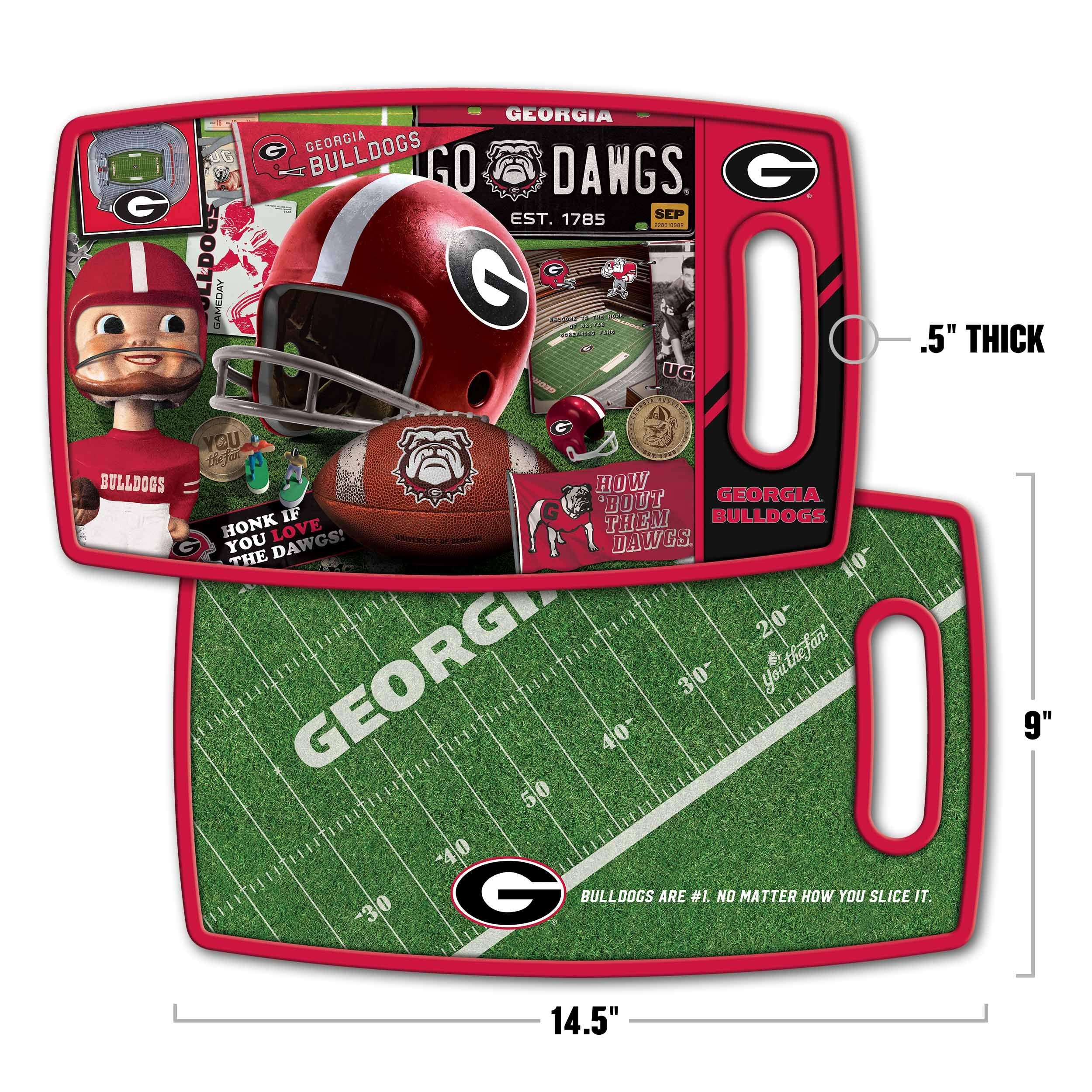 YouTheFan Georgia Bulldogs back design with alternate vintage team graphics