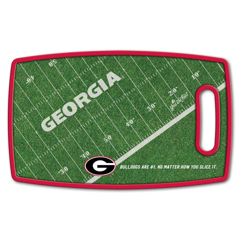 YouTheFan Georgia Bulldogs close-up of board texture protecting knives