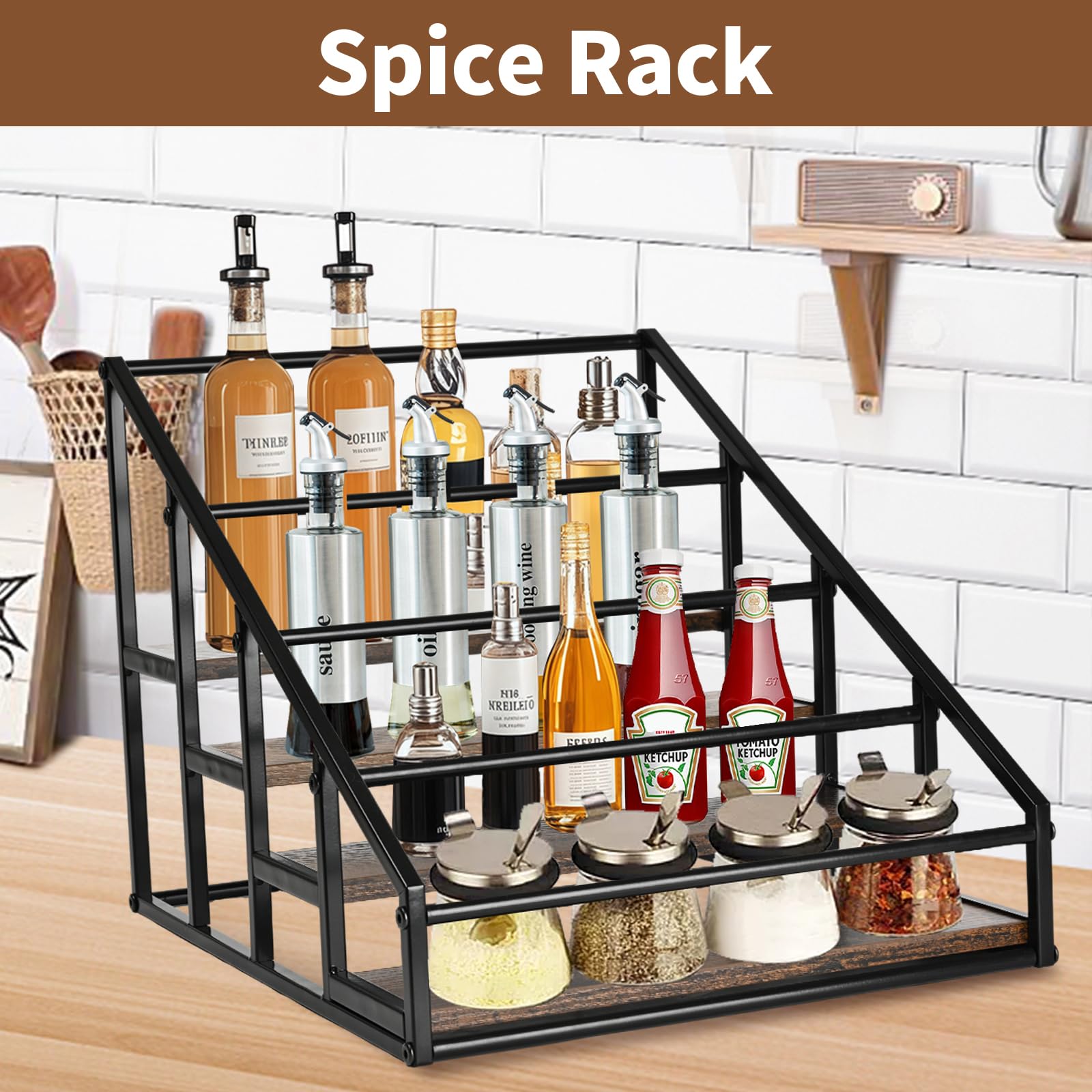YQBRAO top-down empty layout showing tier spacing and stable bottle support