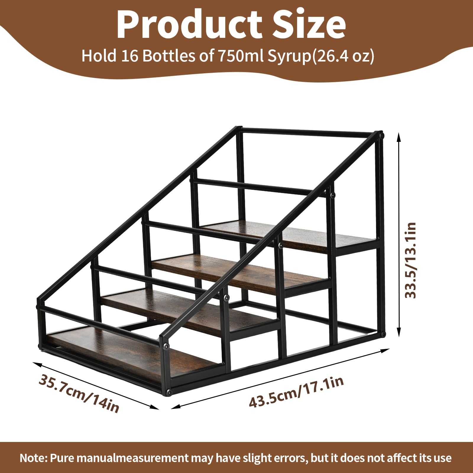 YQBRAO side profile showing four stepped tiers for quick-flavor visibility