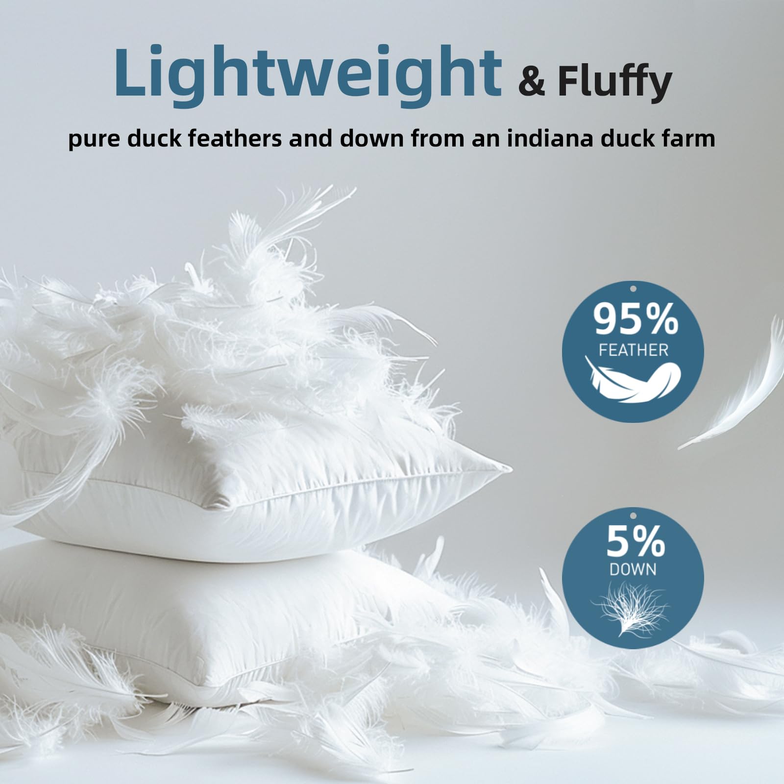 YSTHER close-up of downproof stitching preventing feather leakage and enhancing durability