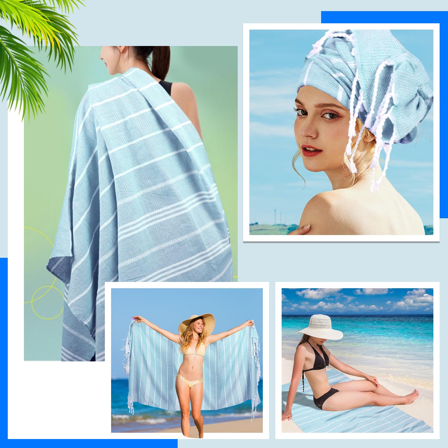 YSYJ towel beside sneakers to show generous 36x71 size and scale