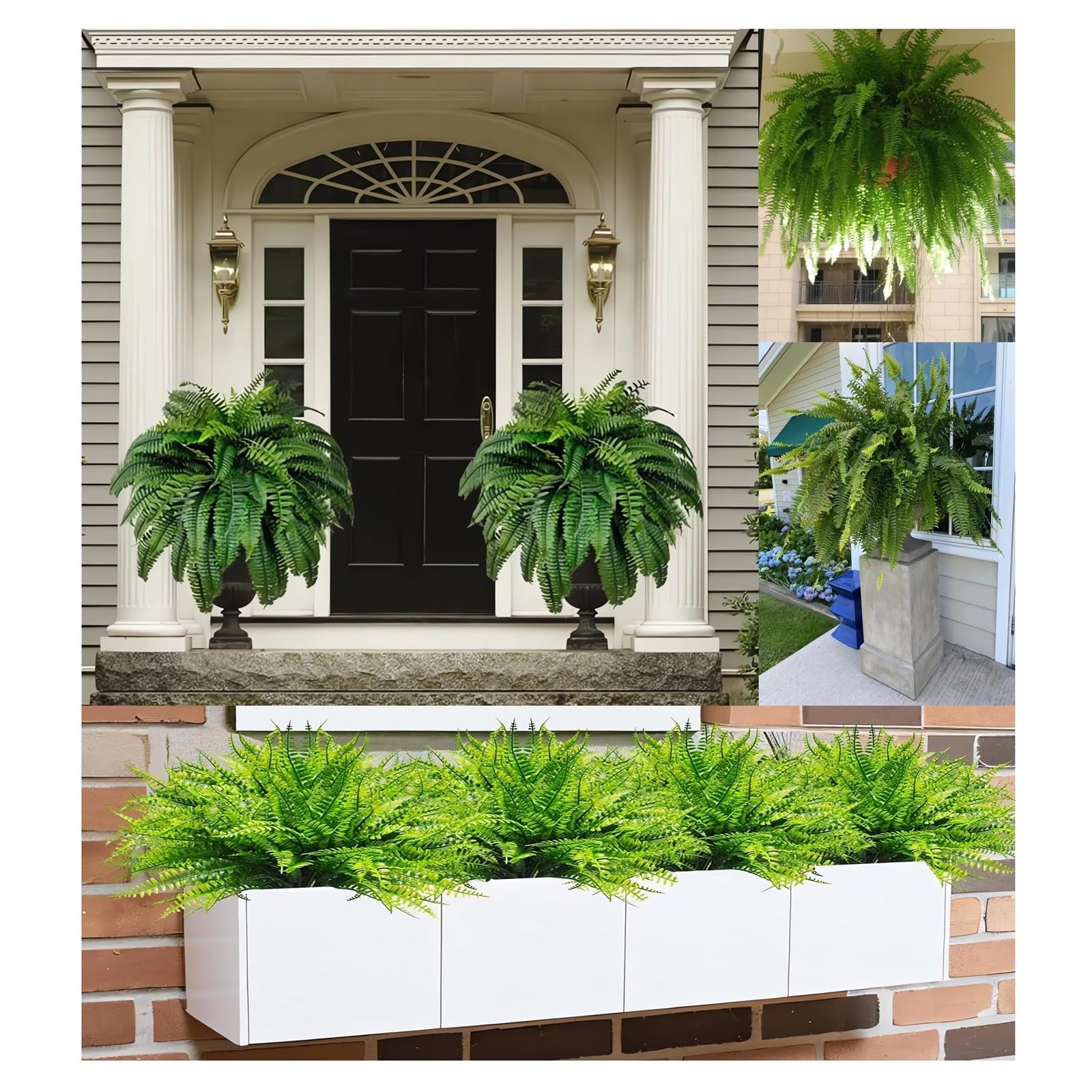YTCPMHEA lifelike fern in entryway scene creating welcoming low-maintenance décor