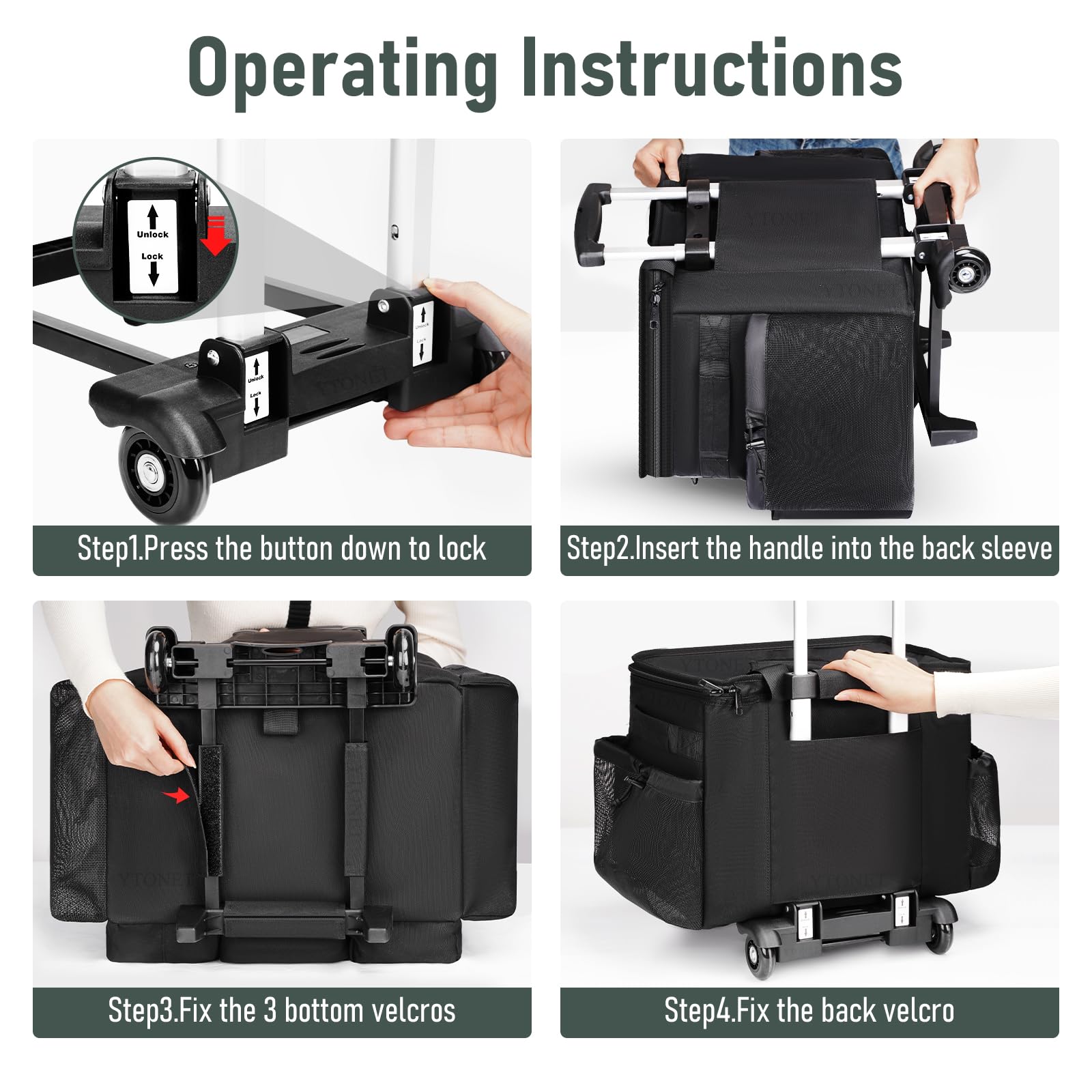Ytonet cleaning caddy in use by cleaner improving workflow efficiency