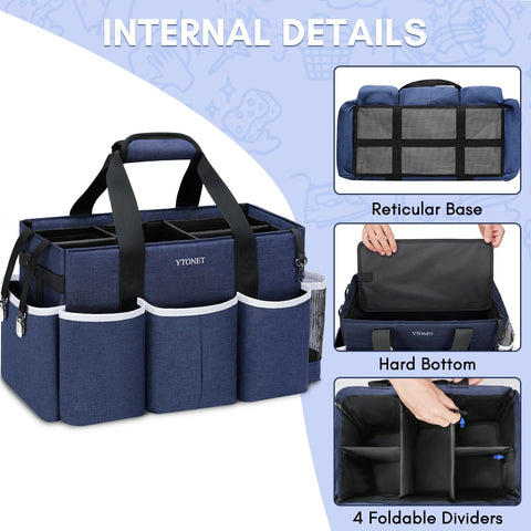 Ytonet open top showing six compartments and foldable dividers for tidy organization