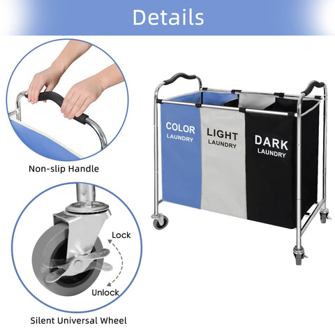 YUELAN TPR casters with locking brake showing stable mobility benefit
