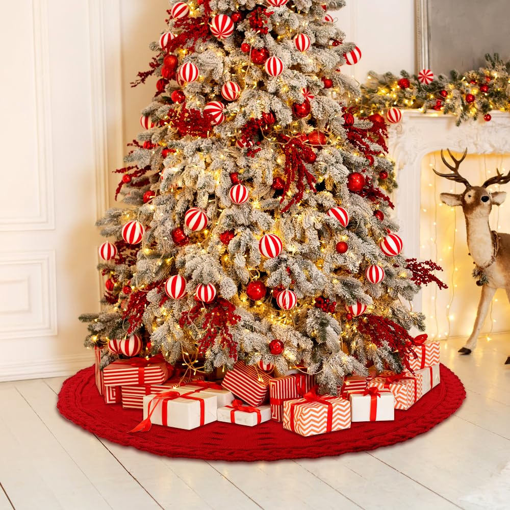 YUJUN skirt next to wrapped presents demonstrating generous size and gift display
