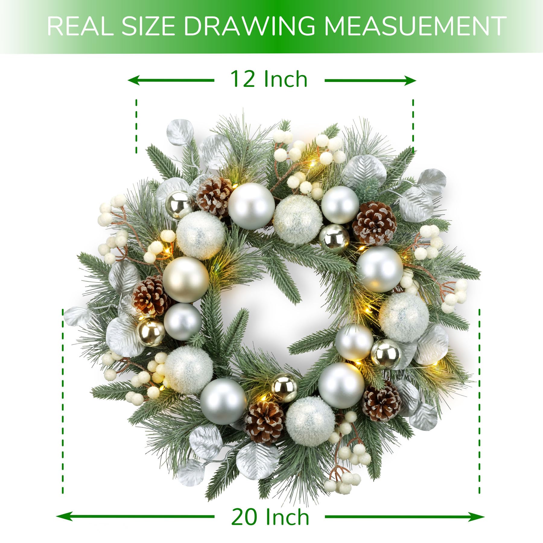 YULETIME natural pine cone texture emphasizing rustic charm and realism