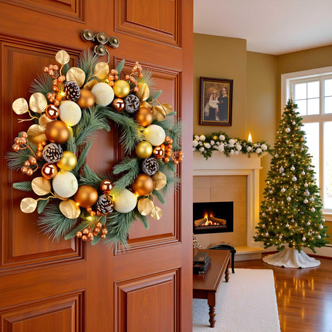 YULETIME rattan frame texture close-up showing rustic lightweight construction