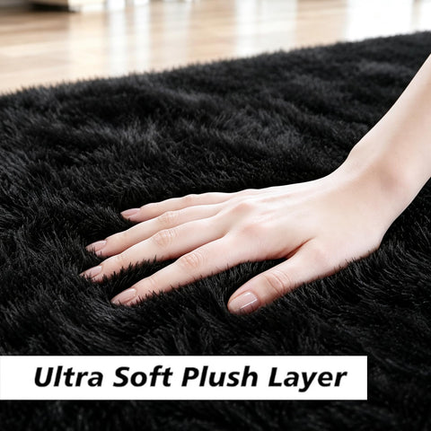 yulidayang close-up of fluffy pile texture for superior underfoot softness