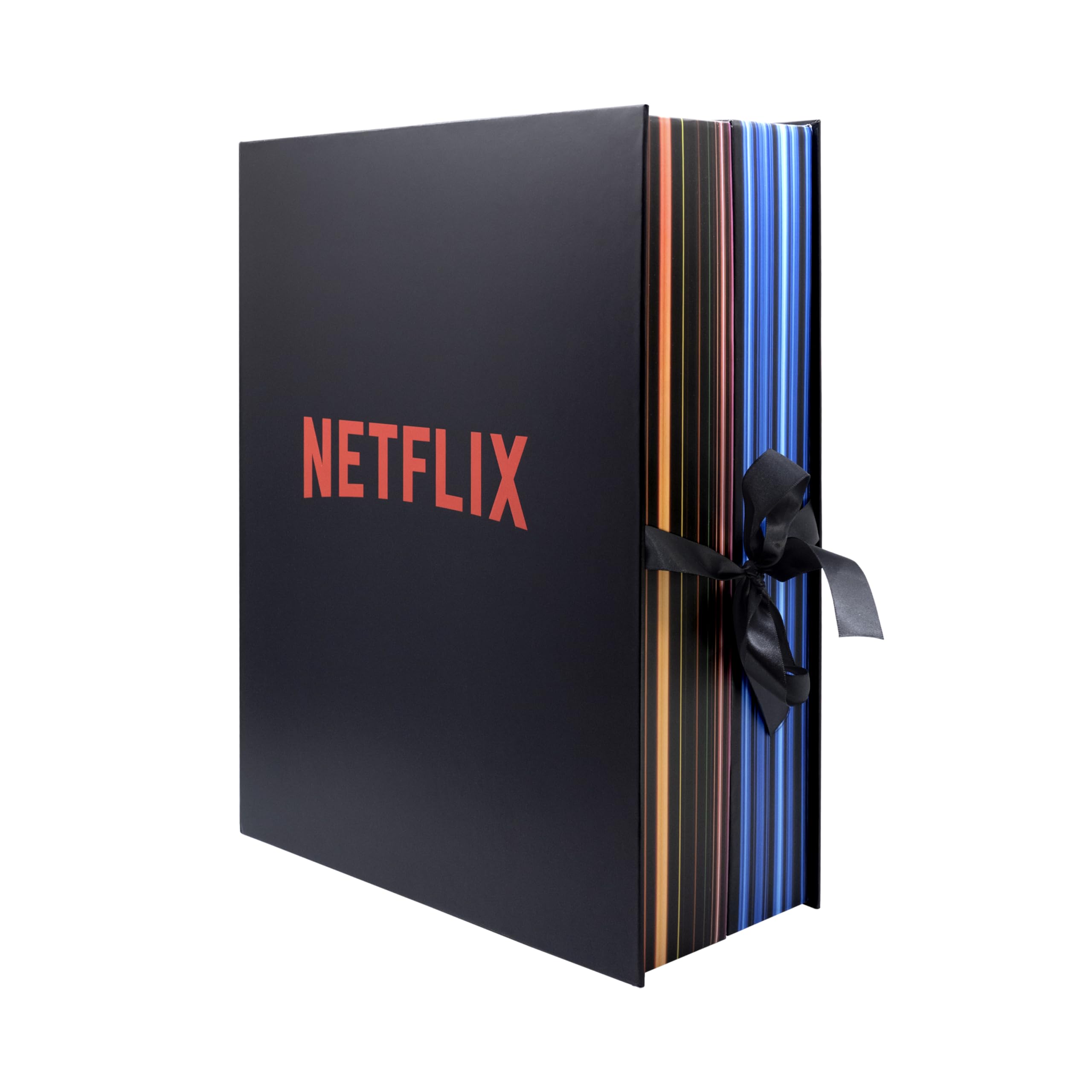 YuMe embossed Netflix logo close-up highlighting tactile finish and luxury presentation