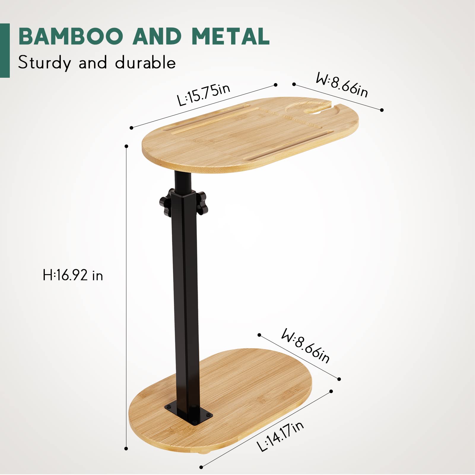 Yumkfoi tray stored upright beside cabinet showing easy storage