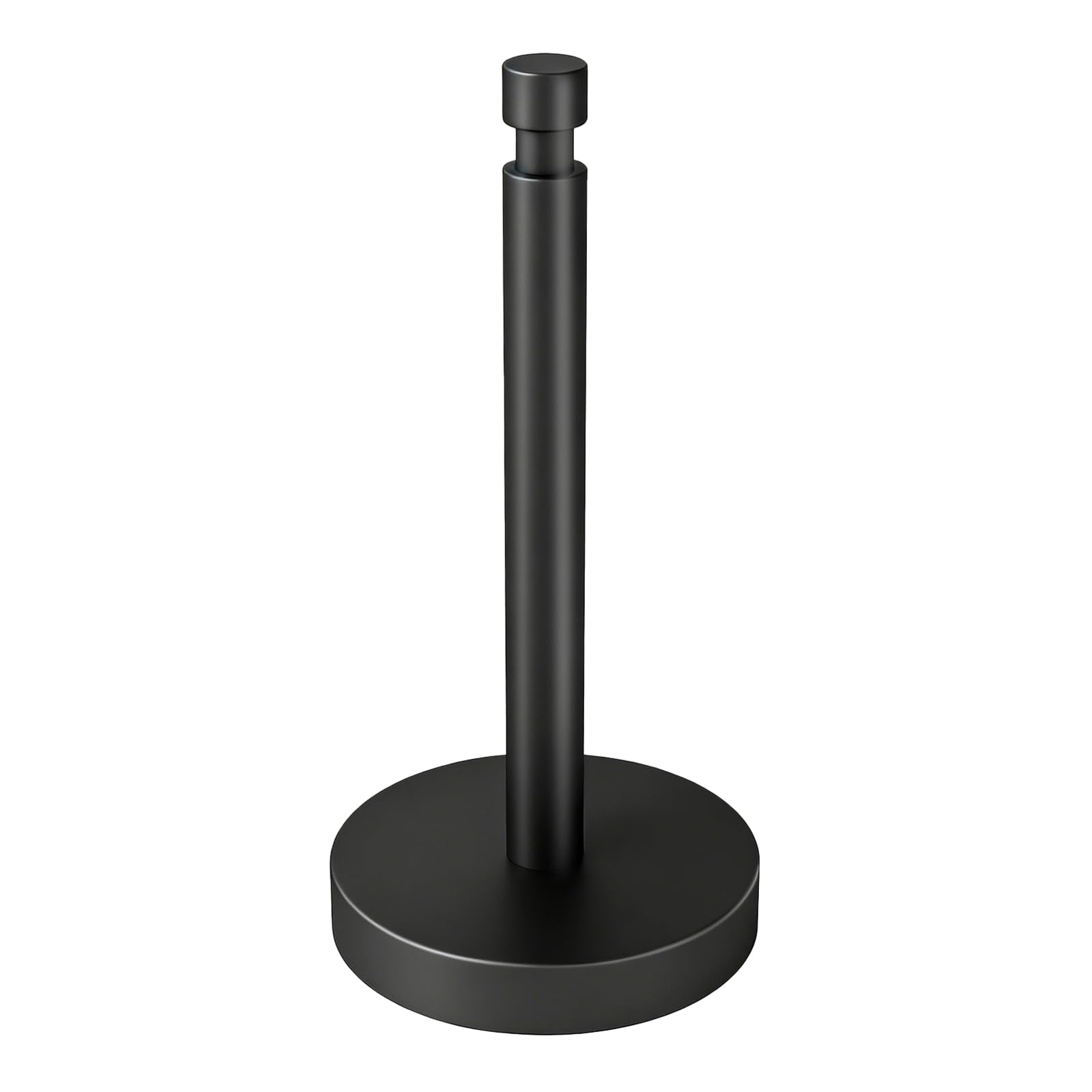 YUMORE front view showing sleek black holder and stable footprint benefit stability