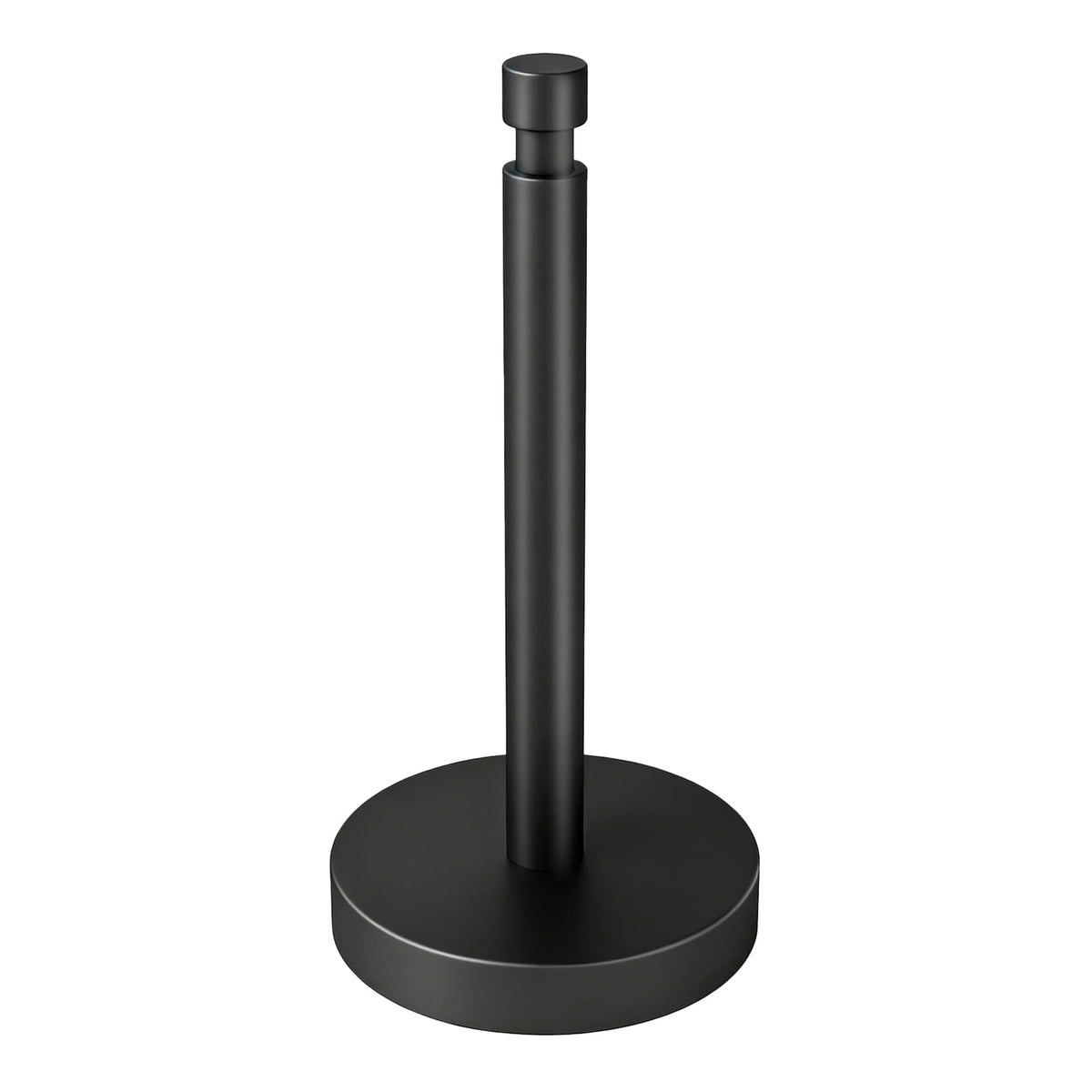 YUMORE front view showing sleek black holder and stable footprint benefit stability