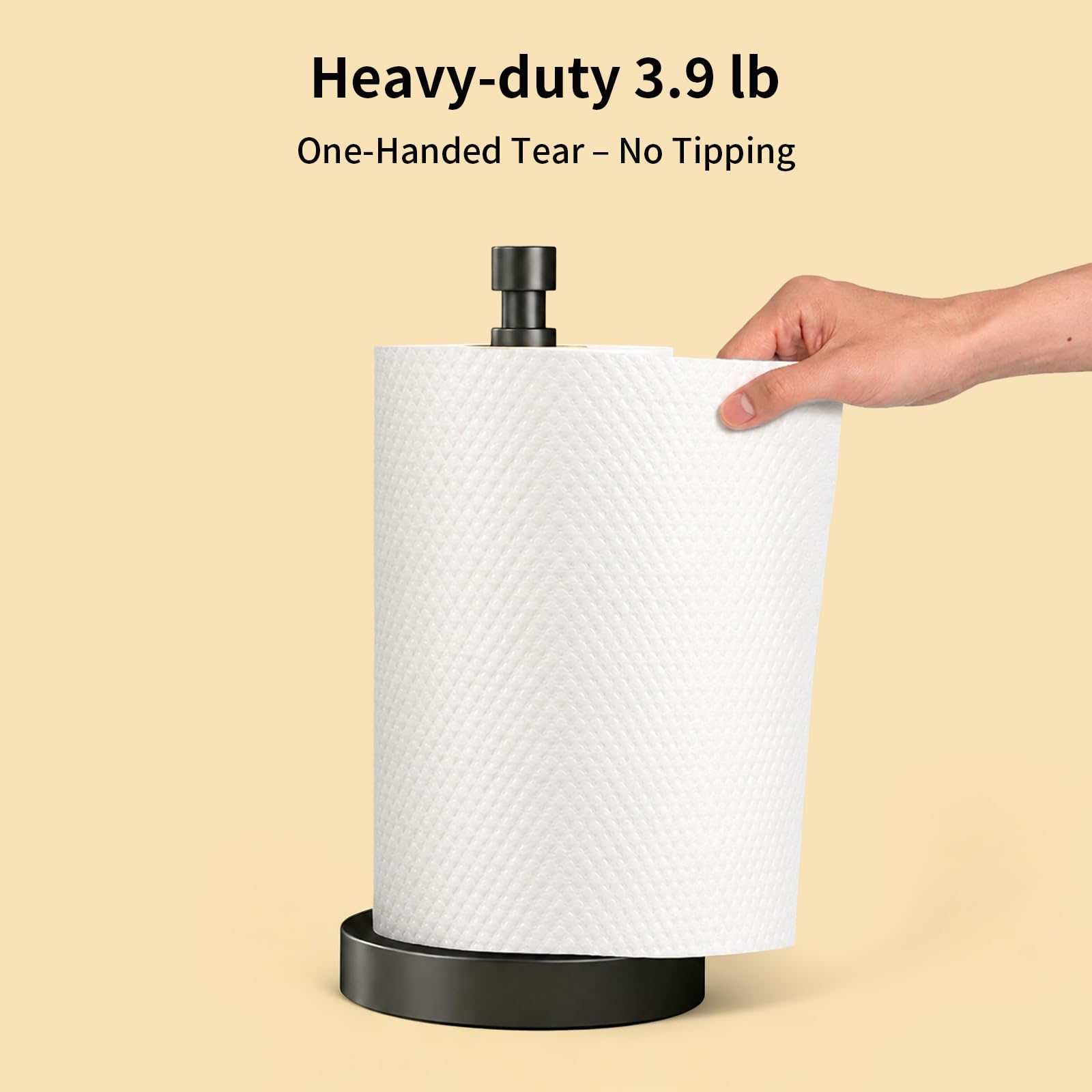 YUMORE top end cap handle detail for easy carrying and one-handed use benefit