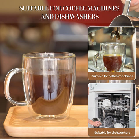 YUNCANG mug beside spoon showing 16oz scale and serving size clarity