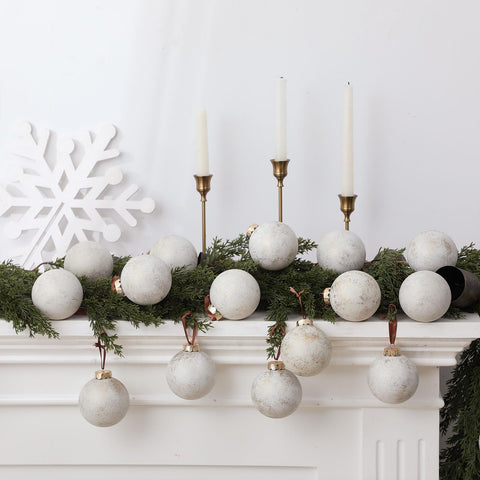 Yunlly ornament hanging on wreath demonstrating versatile use and polished detail