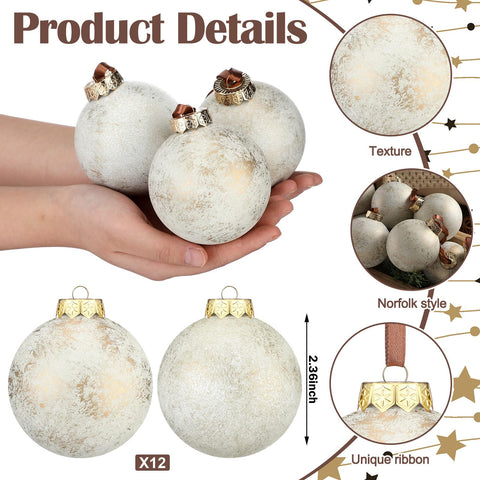 Yunlly ornament hung on tree showing neutral color blending and elegant holiday impact