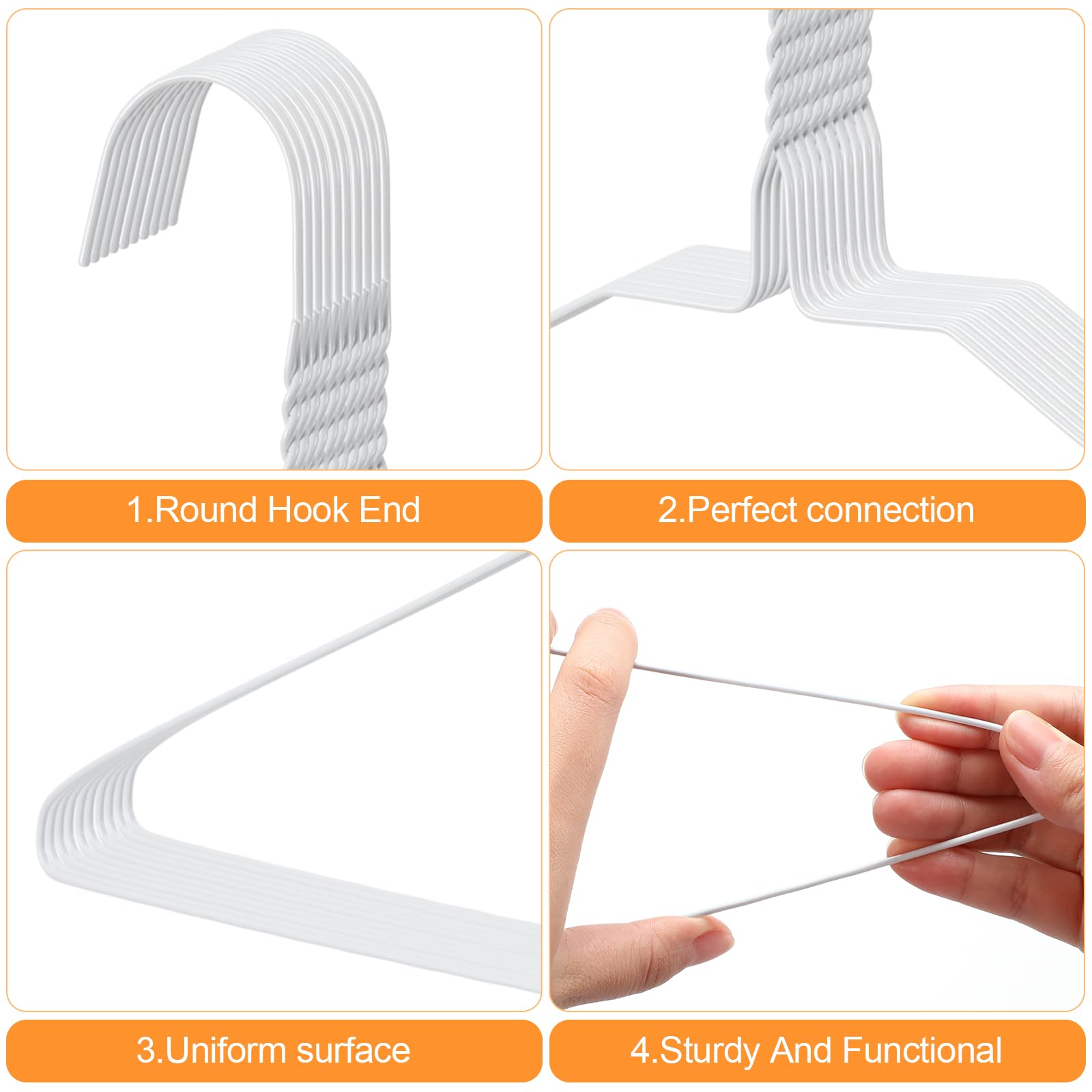 Yuntau side profile of hanger demonstrating slim design and space saving