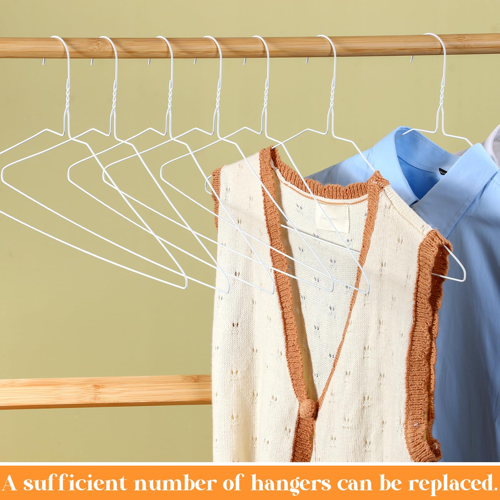 Yuntau stacked hangers displaying large quantity for bulk needs