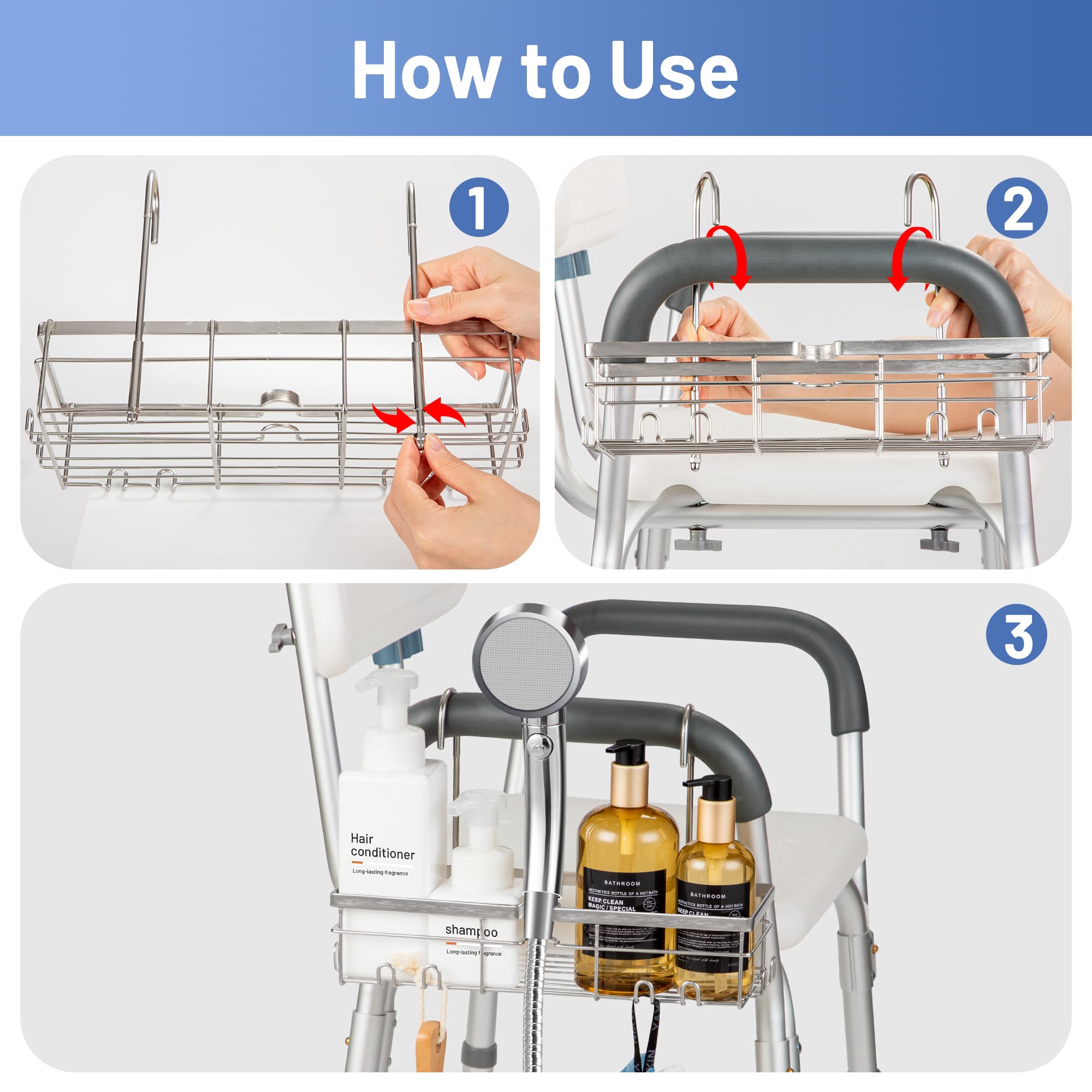 YUOROS lifestyle bathroom setup highlighting ease of use for seniors