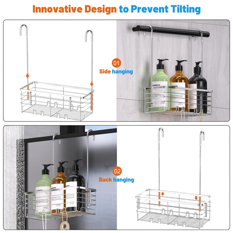 YUOROS mounted on shower door scale illustrating compact fit and capacity