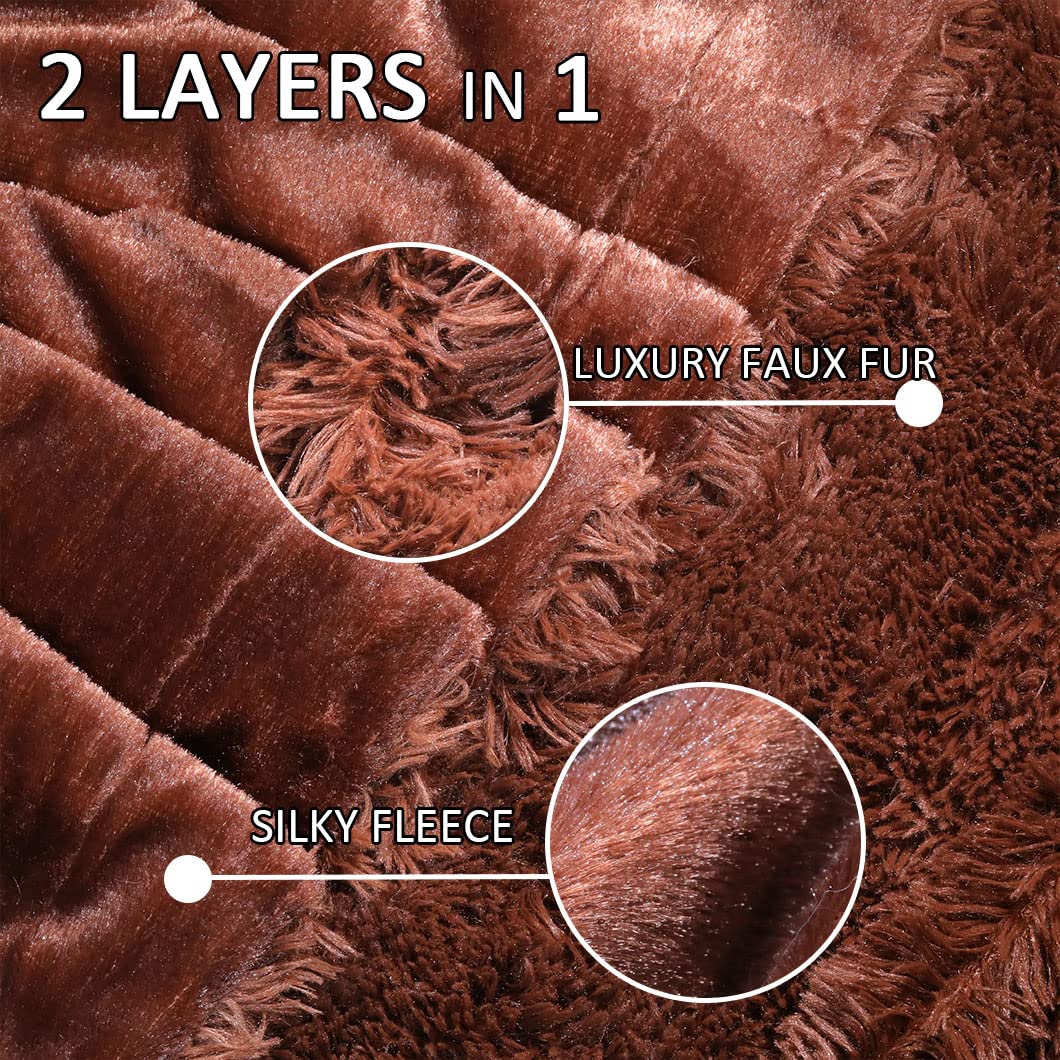 YUSOKI close-up of faux fur pile highlighting softness and depth