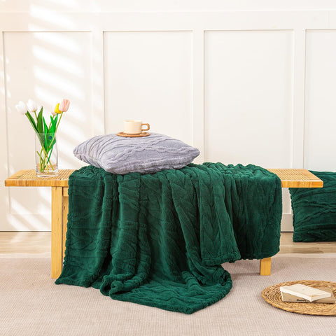 YUSOKI full-size throw draped on sofa offering generous coverage