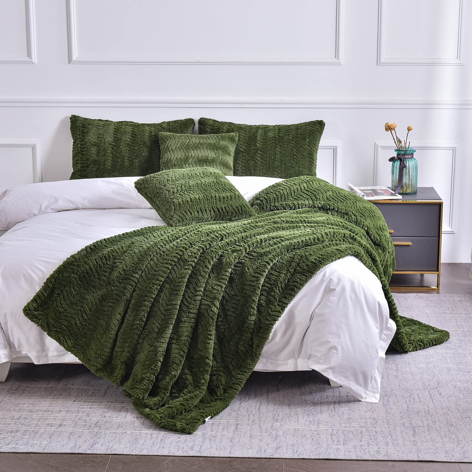 YUSOKI throw in use on sofa providing warmth and decorative accent in living room