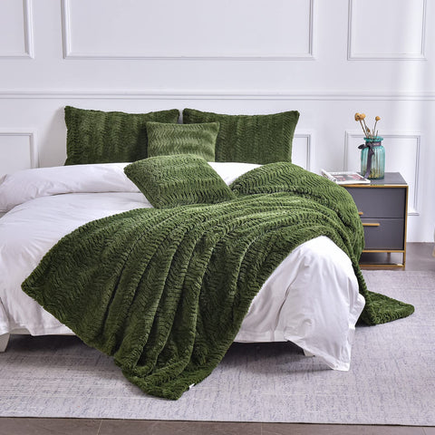YUSOKI throw in use on sofa providing warmth and decorative accent in living room