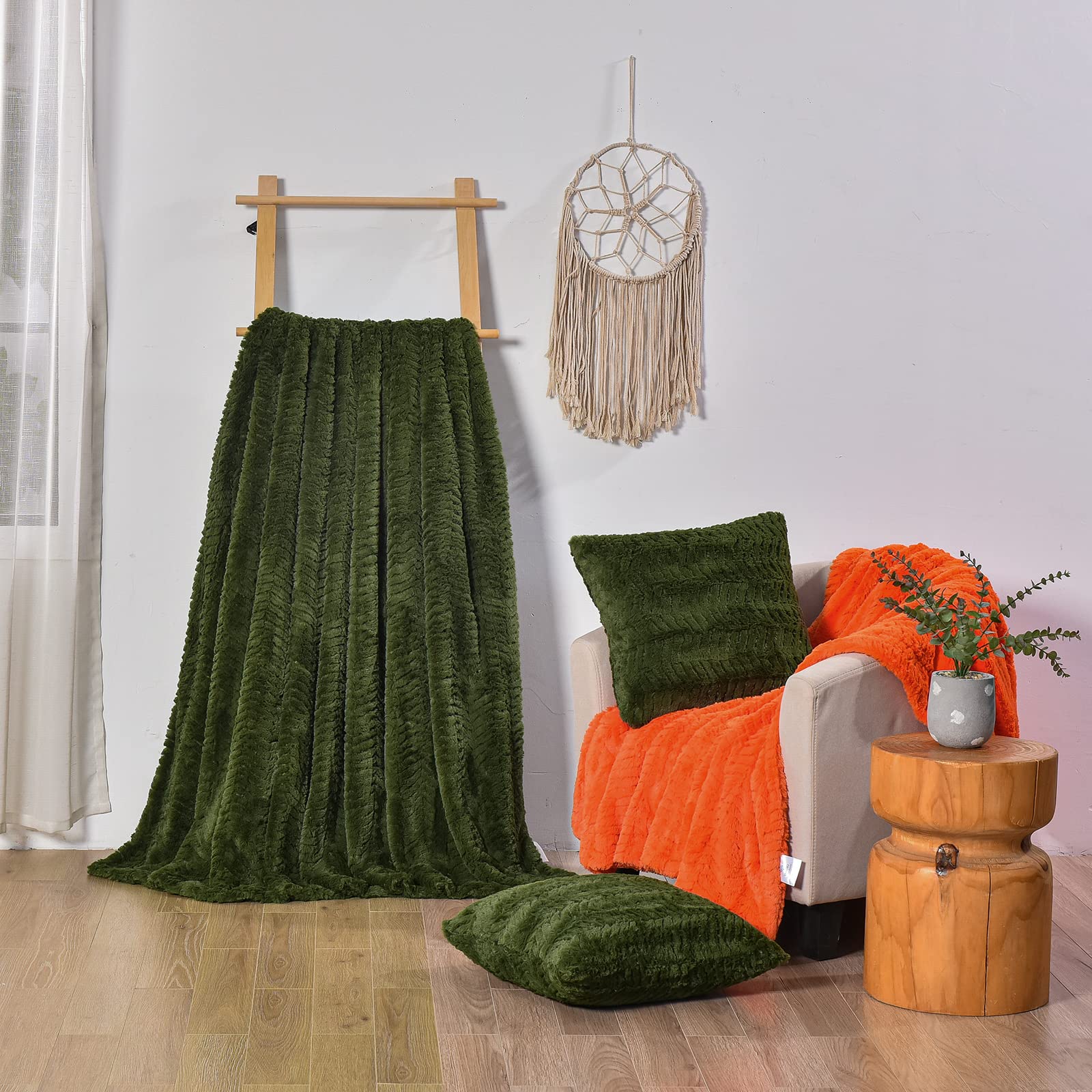 YUSOKI draped at foot of bed offering layered comfort and visual warmth to bedroom
