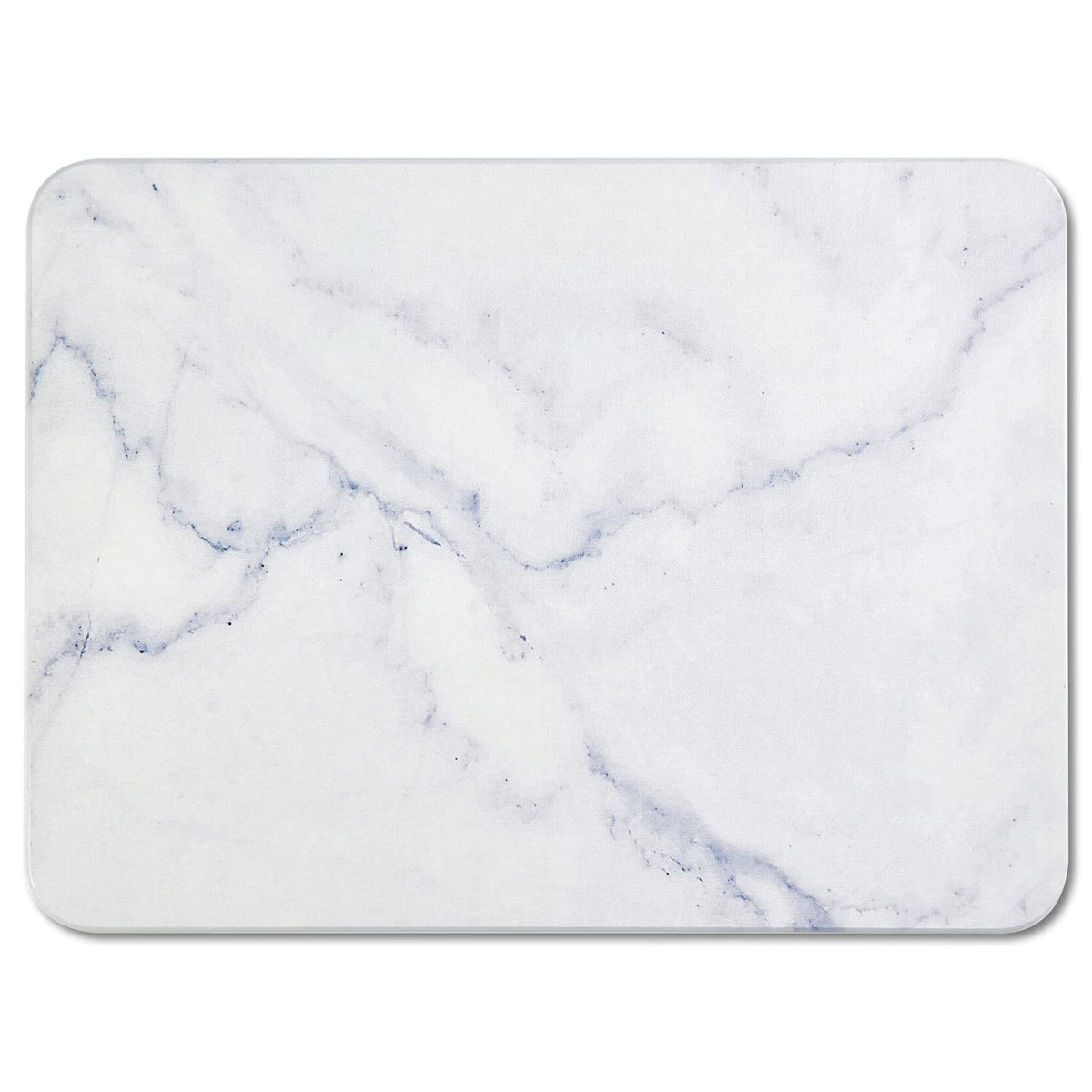 YUXSM front view of stone drying mat showing clean white surface and compact size for quick drying