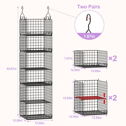 Yuyetuyo basket with adjustable divider showcasing customizable compartments