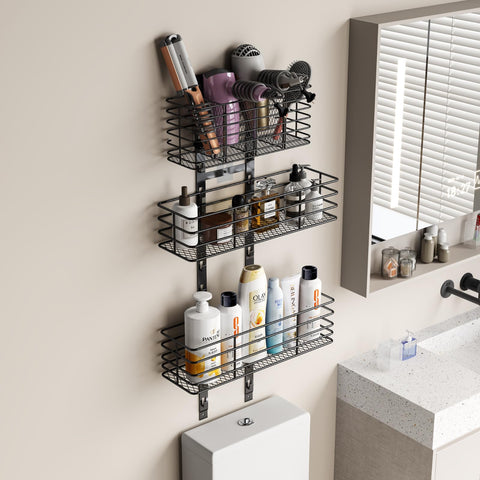 Yuyetuyo installed on a bathroom door demonstrating easy access and tidy counters