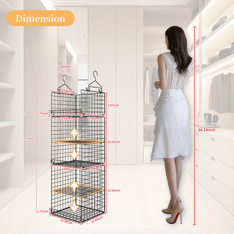 Yuyetuyo single basket placed on shelf showing flexible placement options