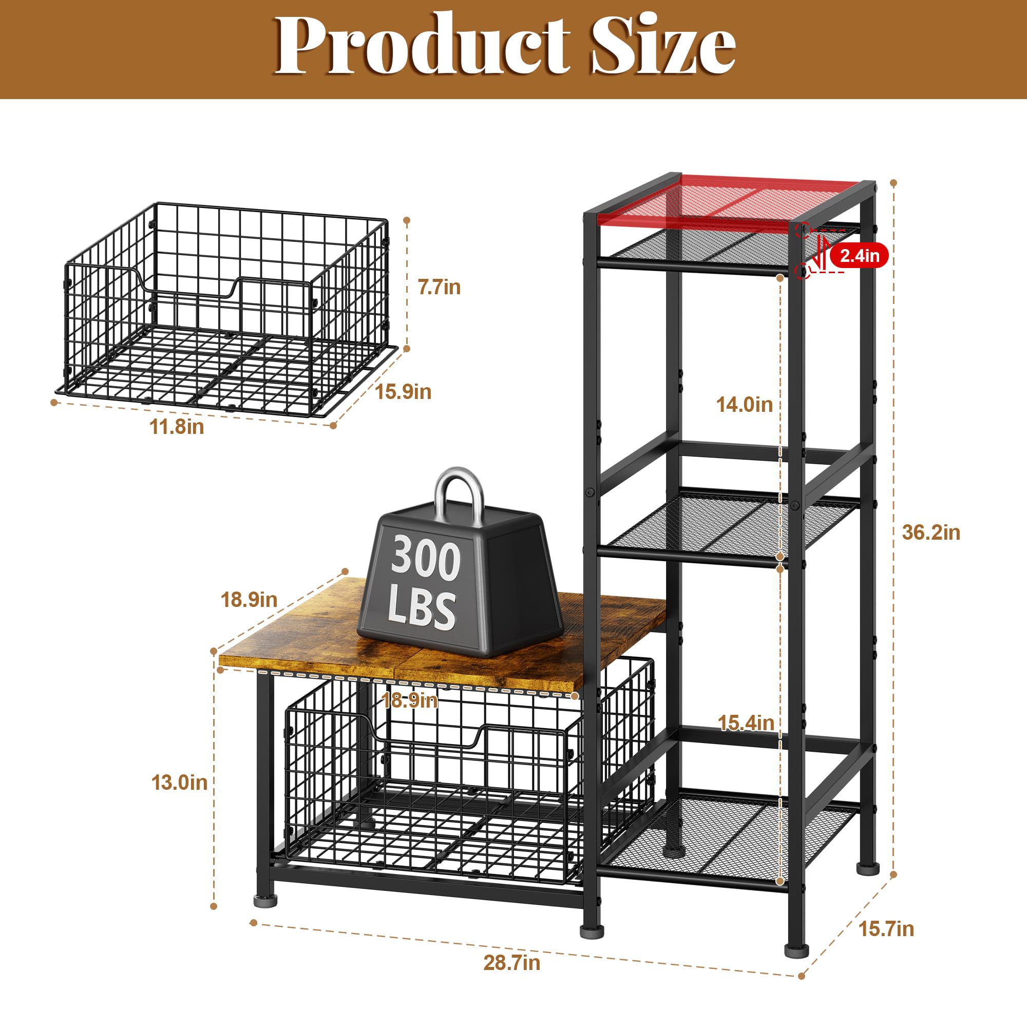 Yuyetuyo mini fridge on stand to show scale and reliable weight-bearing benefit