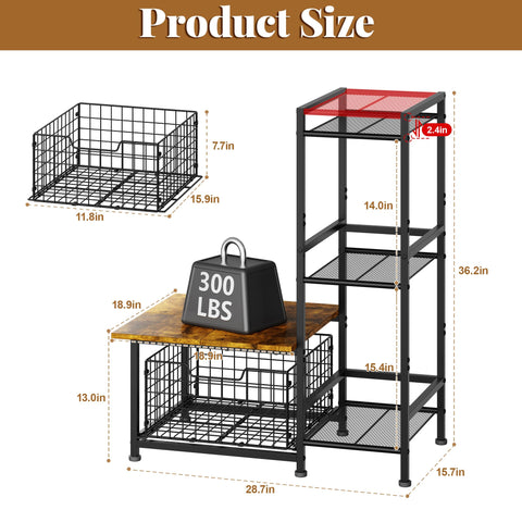 Yuyetuyo mini fridge on stand to show scale and reliable weight-bearing benefit
