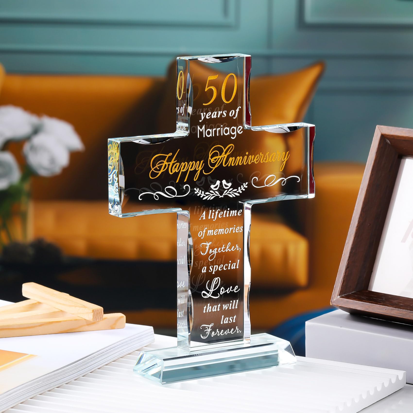 YWHL beside bed table display illustrating daily reminder of shared memories