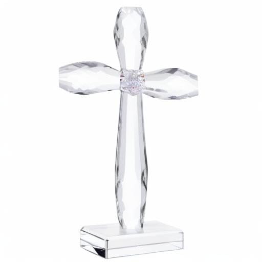 YWHL cross on mantel among decor creating a warm, reflective focal point