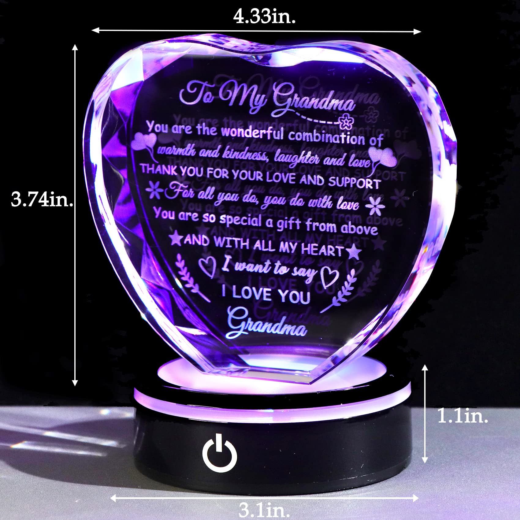 YWHL interior engraving detail showing readable message and depth