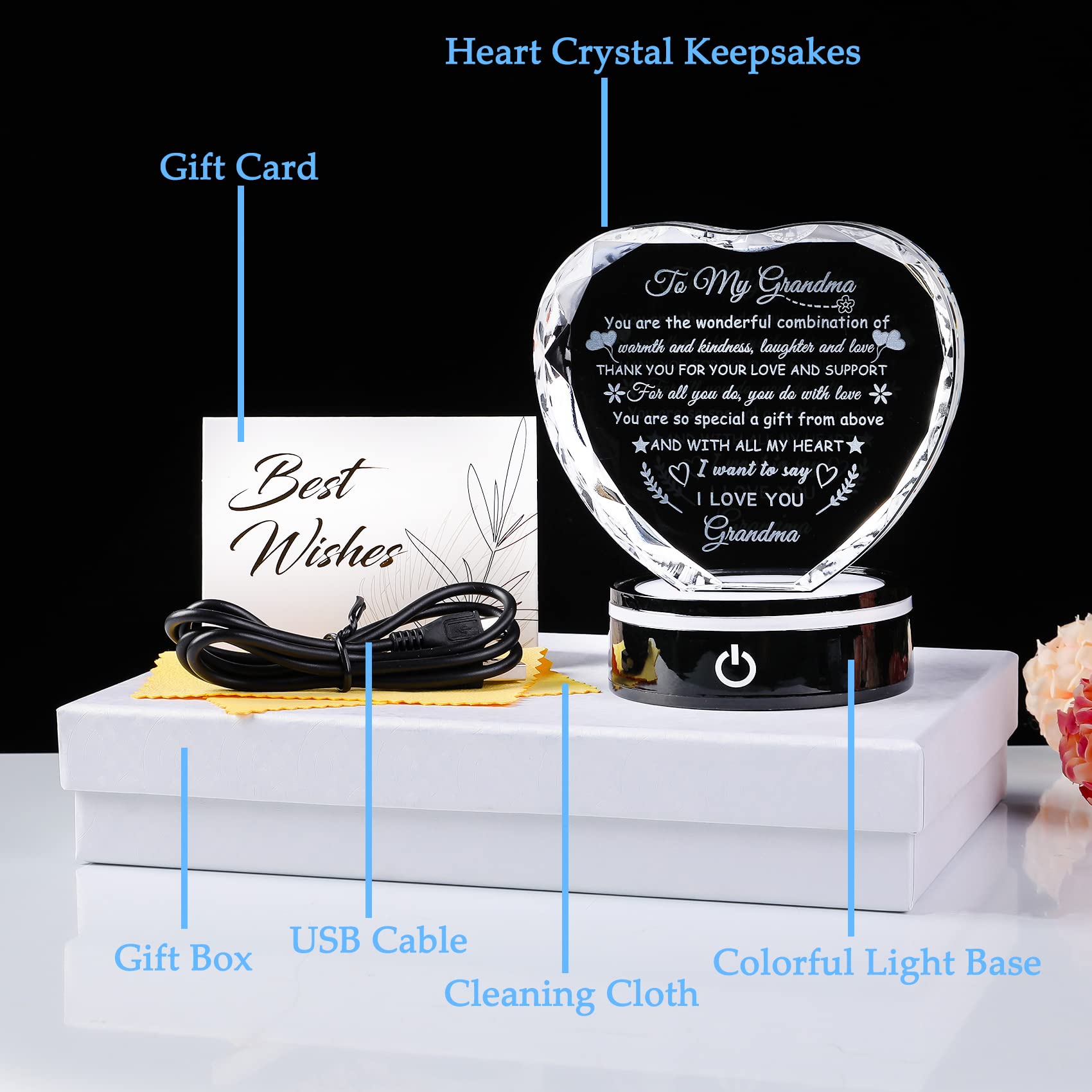 YWHL gift box with cloth and card for immediate thoughtful giving