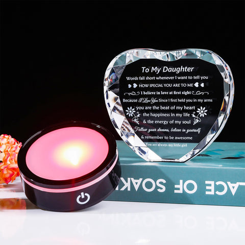 YWHL gift box open with crystal demonstrating secure packaging for direct gifting
