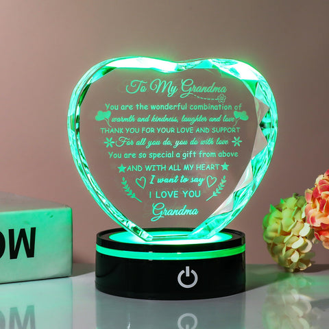 YWHL LED base displaying color cycle to create calming ambiance