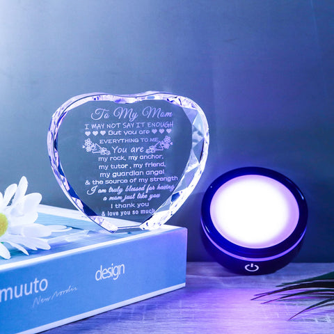 YWHL LED base illuminated in a dark room, creates warm colorful ambiance