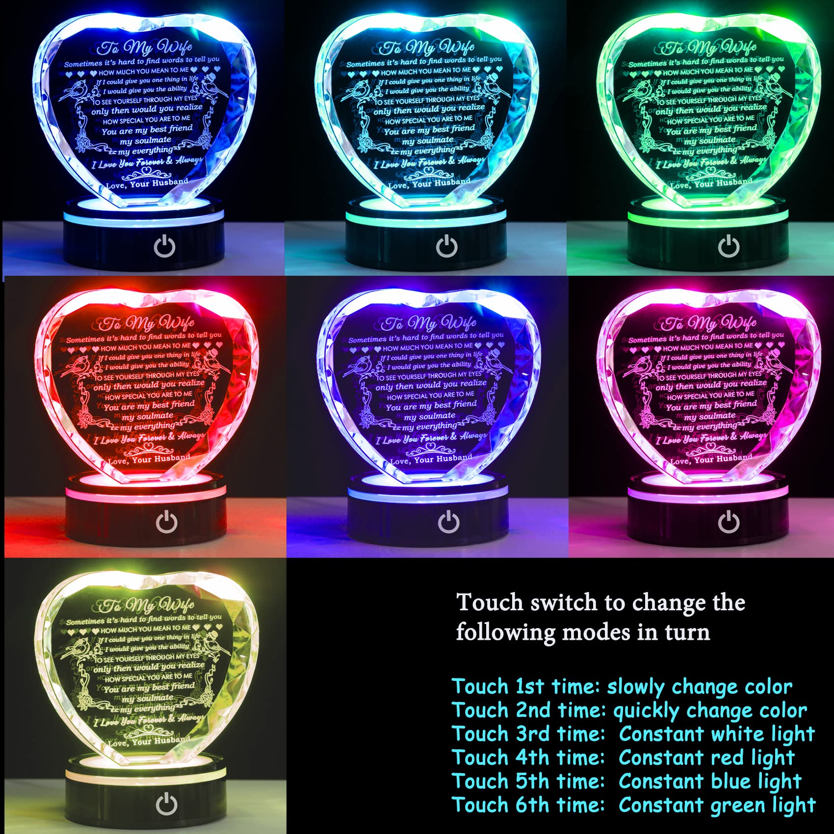 YWHL lit color cycle demonstrating multiple LED modes for customizable display