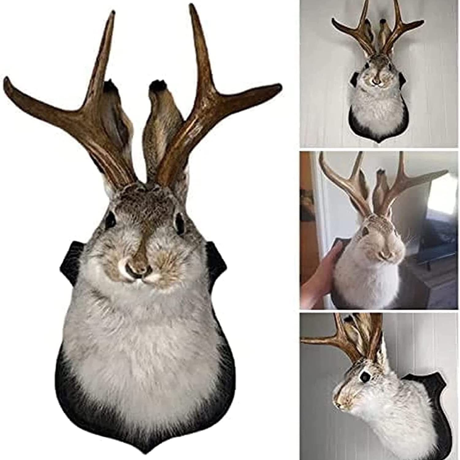 YXMKJOS jackalope close texture shot showing resin finish and realistic detail
