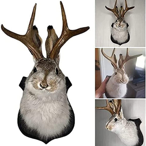 YXMKJOS jackalope close texture shot showing resin finish and realistic detail