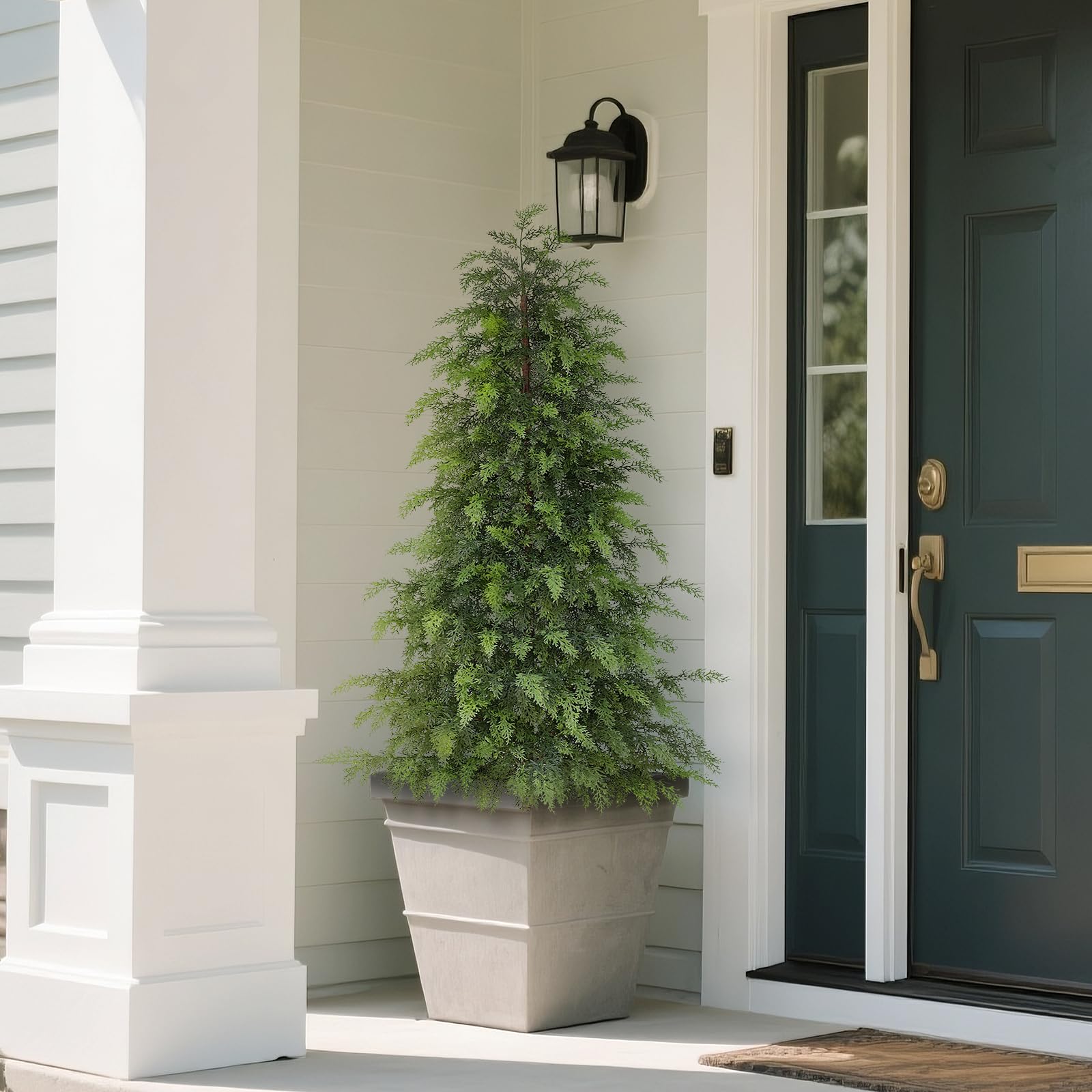 YXZZWL close-up of textured cedar foliage for realistic look
