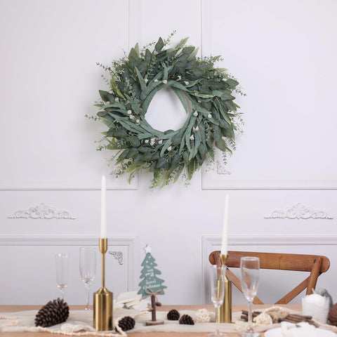 YXZZWL wreath displayed on mantel enhancing interior décor instantly