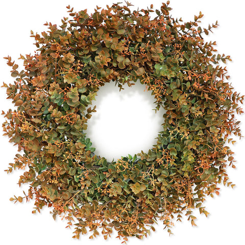YXZZWL wreath on front door adding autumn curb appeal